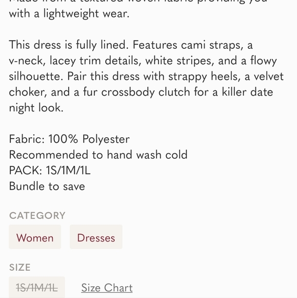 Slipdress with lace trim details and pinstripes. - Picture 6 of 6